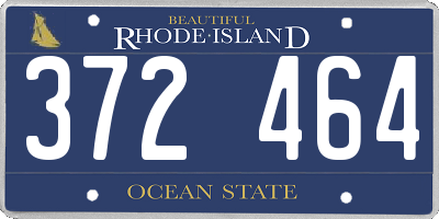 RI license plate 372464