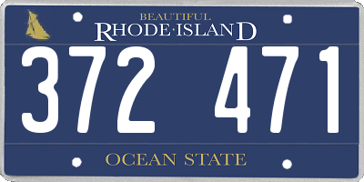 RI license plate 372471