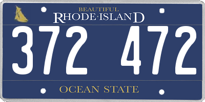 RI license plate 372472