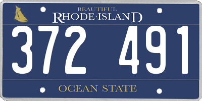 RI license plate 372491