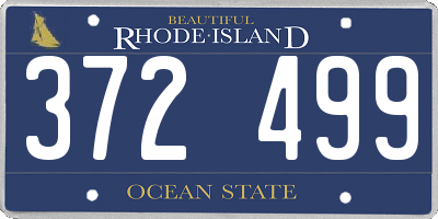 RI license plate 372499