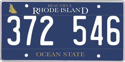 RI license plate 372546