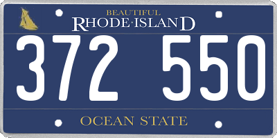 RI license plate 372550