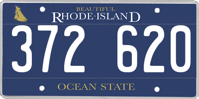 RI license plate 372620