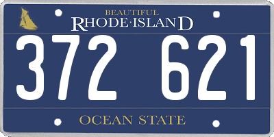 RI license plate 372621