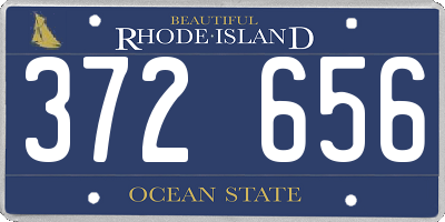 RI license plate 372656