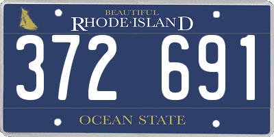 RI license plate 372691