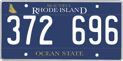 RI license plate 372696