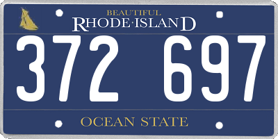 RI license plate 372697