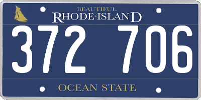 RI license plate 372706