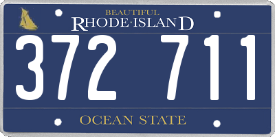 RI license plate 372711