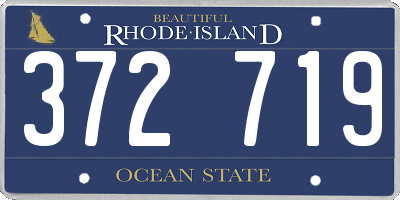 RI license plate 372719