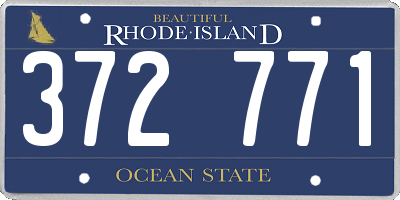 RI license plate 372771