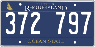 RI license plate 372797