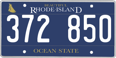 RI license plate 372850