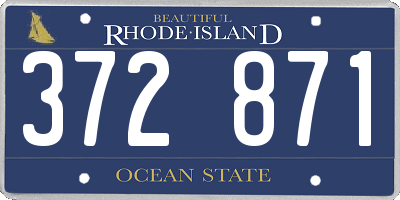 RI license plate 372871