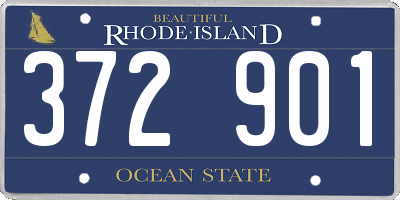 RI license plate 372901