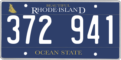 RI license plate 372941