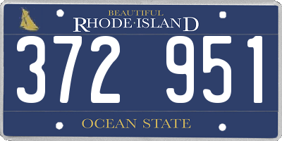 RI license plate 372951