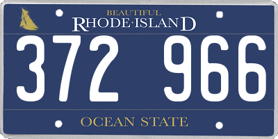 RI license plate 372966