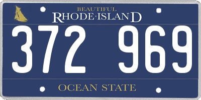RI license plate 372969