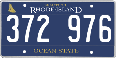 RI license plate 372976