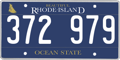 RI license plate 372979