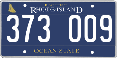 RI license plate 373009