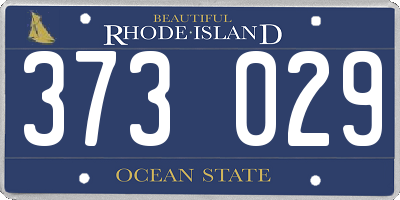 RI license plate 373029