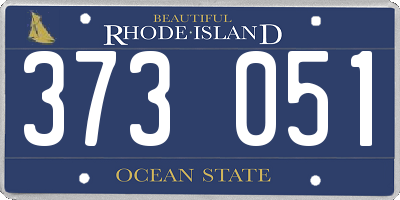RI license plate 373051