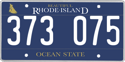 RI license plate 373075