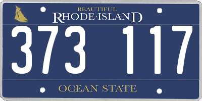RI license plate 373117