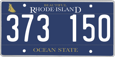 RI license plate 373150