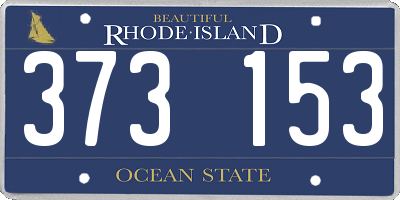 RI license plate 373153