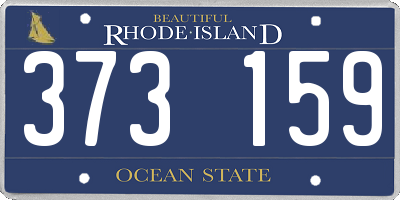 RI license plate 373159