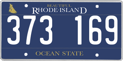 RI license plate 373169