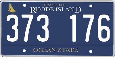 RI license plate 373176