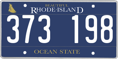 RI license plate 373198
