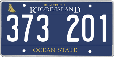 RI license plate 373201