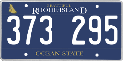 RI license plate 373295