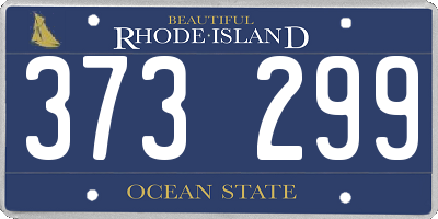 RI license plate 373299