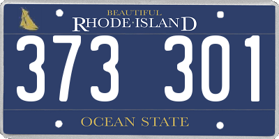 RI license plate 373301