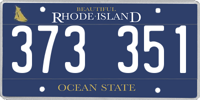 RI license plate 373351