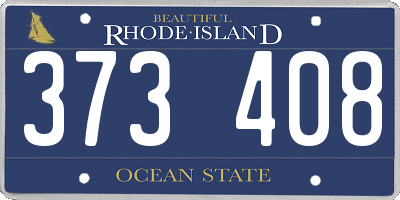 RI license plate 373408