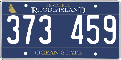 RI license plate 373459