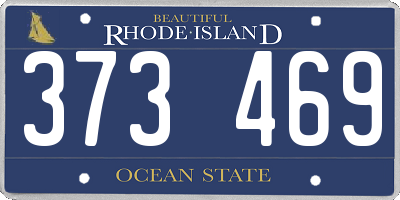 RI license plate 373469