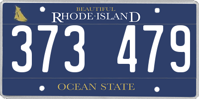 RI license plate 373479