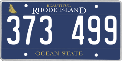 RI license plate 373499