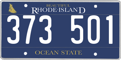 RI license plate 373501