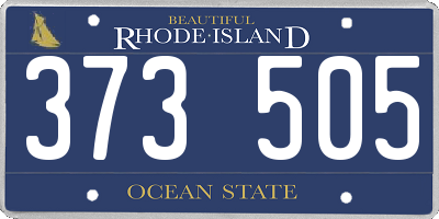 RI license plate 373505